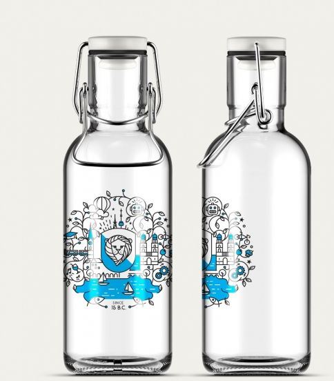 Fill Me Bottle aus Glas